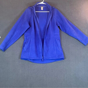 Duluth Womens Jacket Size S Blue Full Zip Shoreline Fleece Windproof Parka